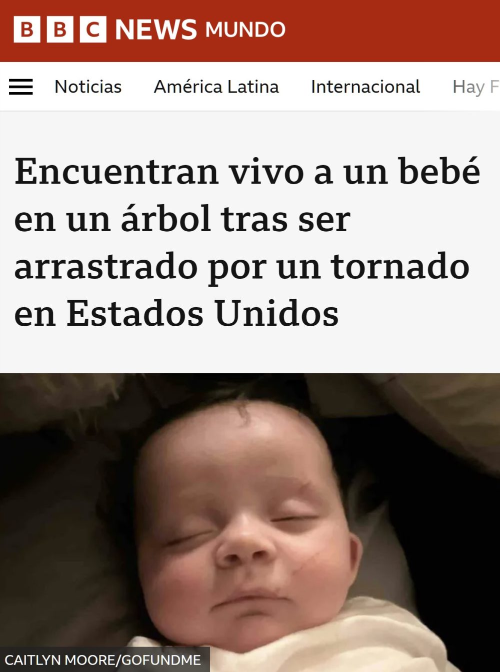 Este niño ha nacido 2 veces.