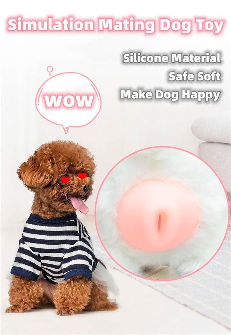 Perra de silicona para perros insaciables