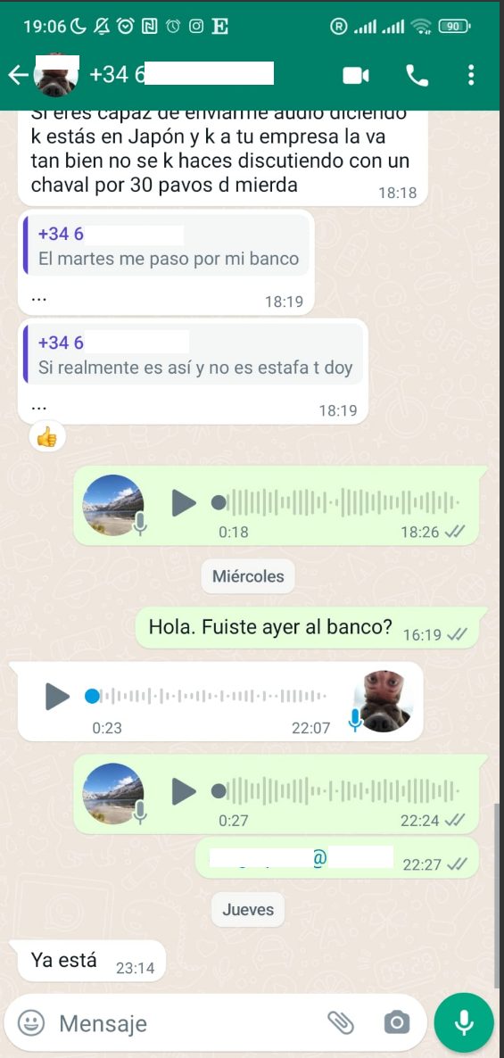 Recibe por error un Bizum y se niega a devolverlo