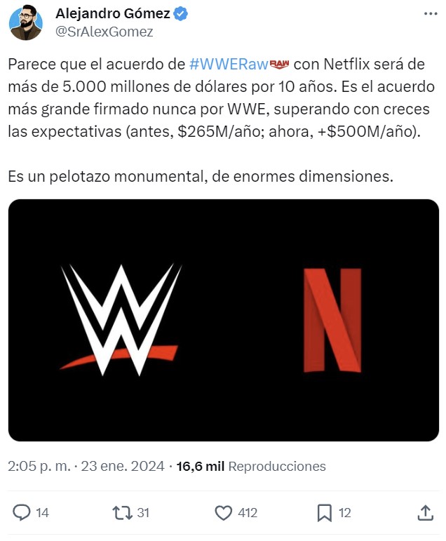 La WWE aterrizará en Netflix