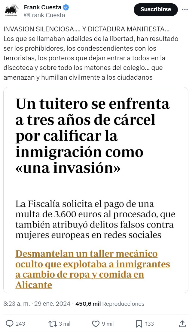 Frank Cuesta is on fire