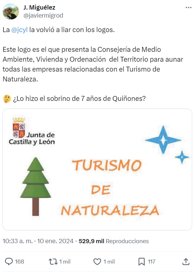 Atención al logo turbomierder publicado por la consejería de cultura de Castilla y León