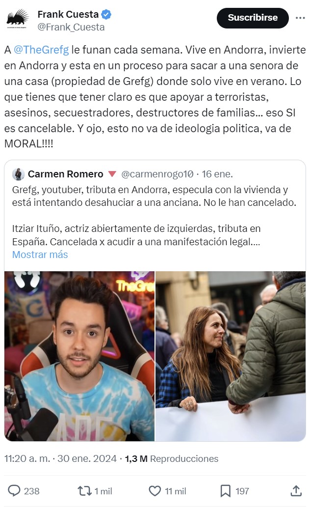 Frank Cuesta is on fire