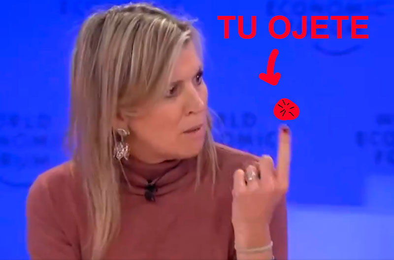 La Reina Máxima de los Países Bajos en Davos: "La identificación digital es necesaria para determinar quién está vаcunado"