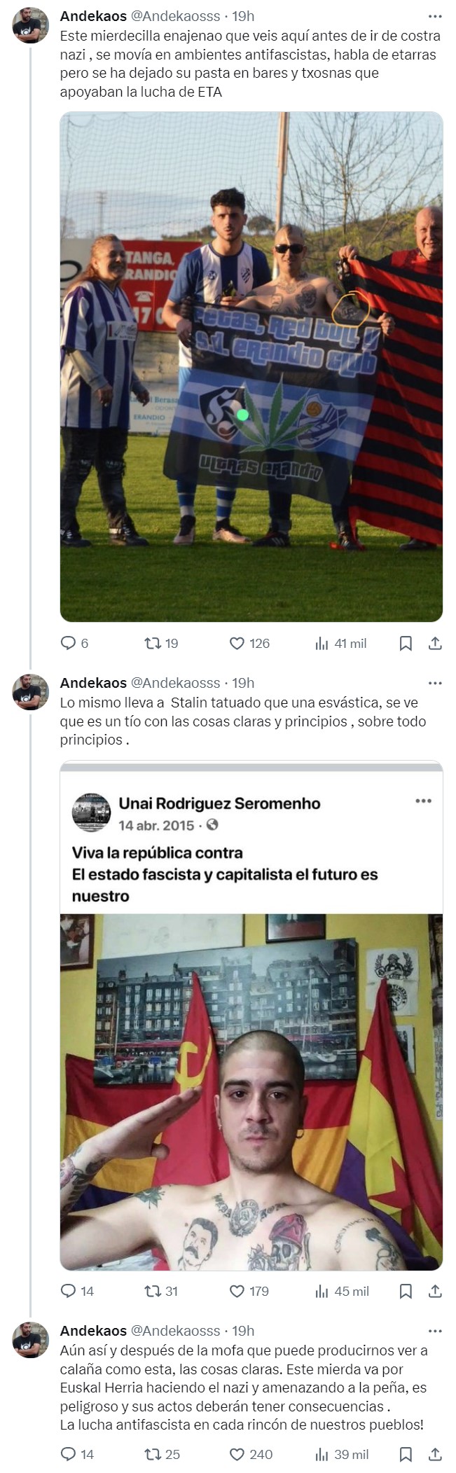 Suele ser común que los extremos se toquen, pero no suele ser tan común que se toquen EN LA MISMA PERSONA