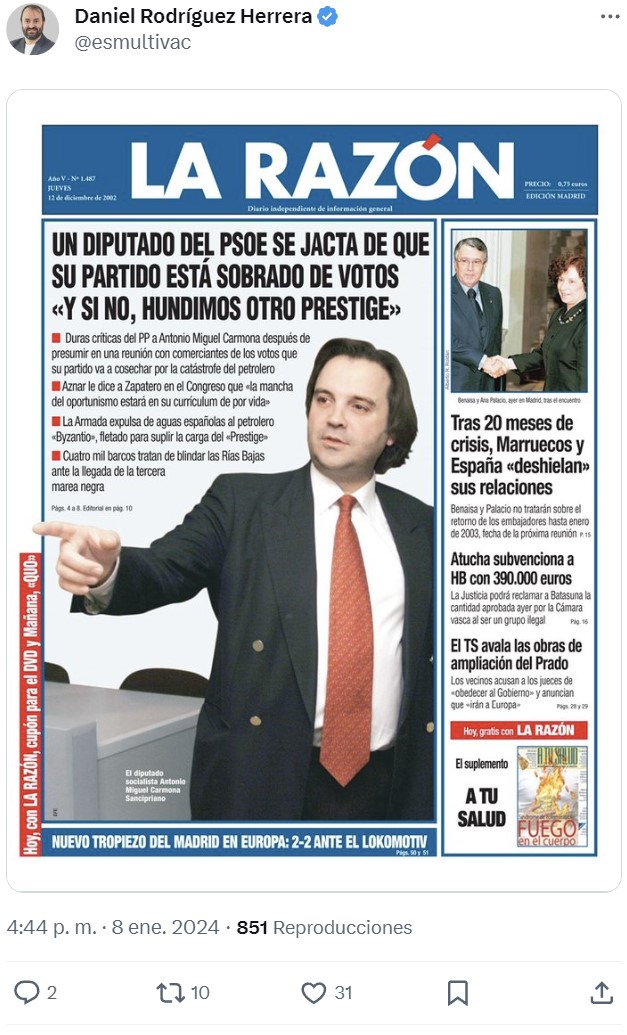 Con PP y PSOE es siempre lo mismo: Entre unos y otros, la casa sin barrer.