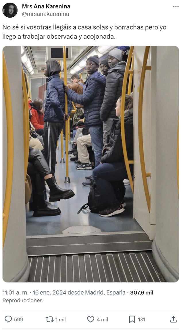 Miraditas en el metro