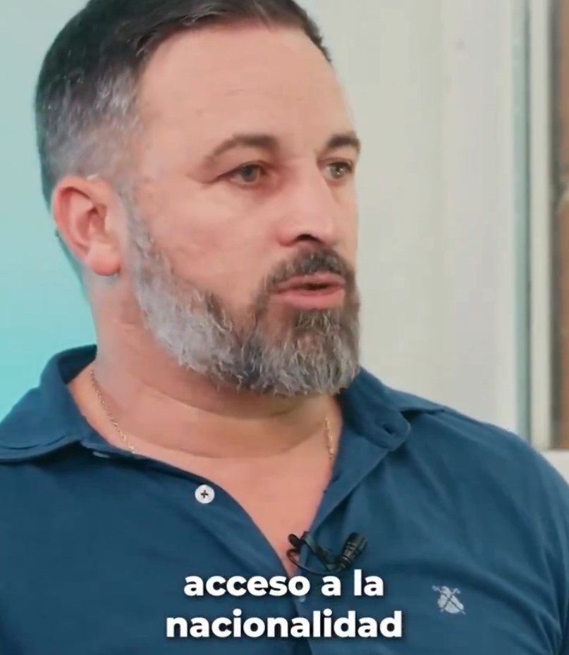 Abascal expone sus requisitos para acceder a la nacionalidad española