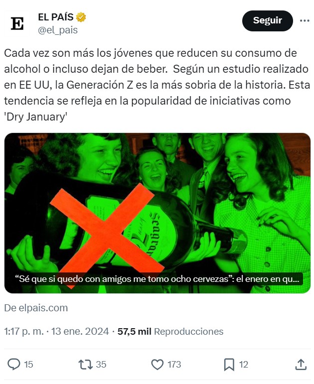 Los jóvenes cada vez beben menos alcohol, PERO...