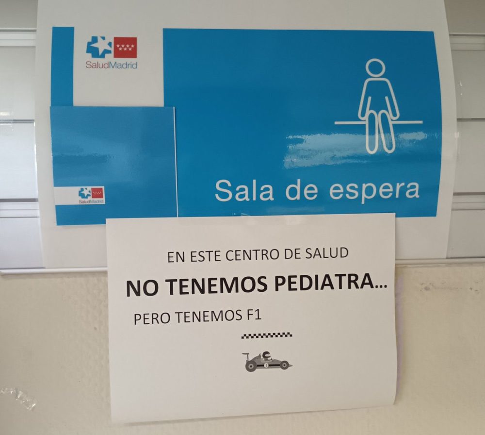 "En este centro de salud no tenemos pediatra, PERO..."
