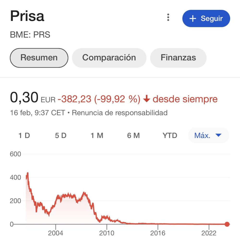 Prisa venderá más cachitos de algo que cada vez vale menos