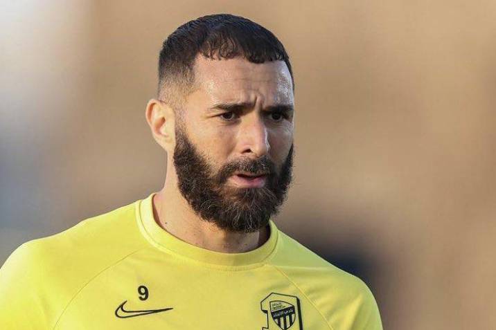 La cara de Karim Benzema en el pelaje de una gata