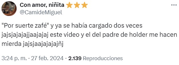 Imagina cómo tienes que ir para darle gracias a Dios de haberte cаgаdo "solo dos veces"