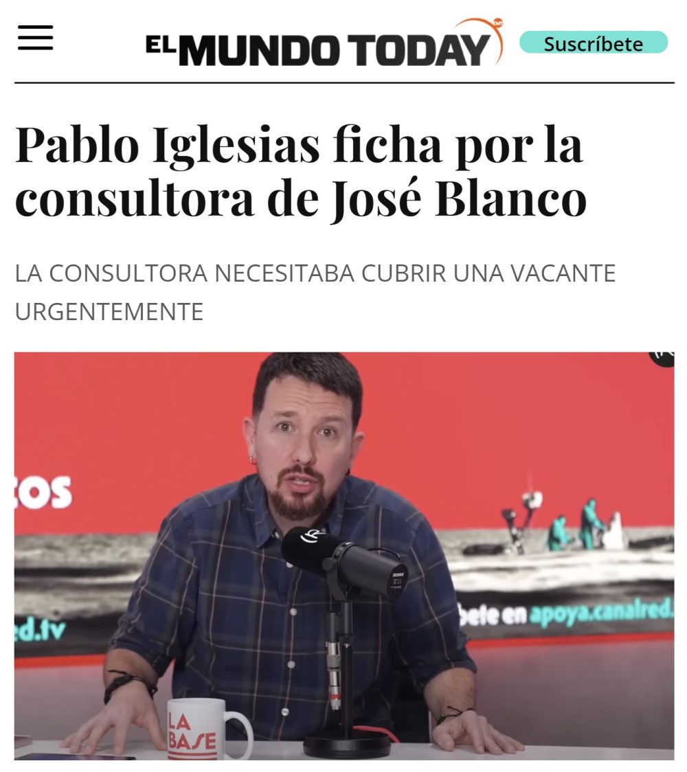Alberto Garzón renuncia a incorporarse como consultor en la empresa de Pepiño Blanco