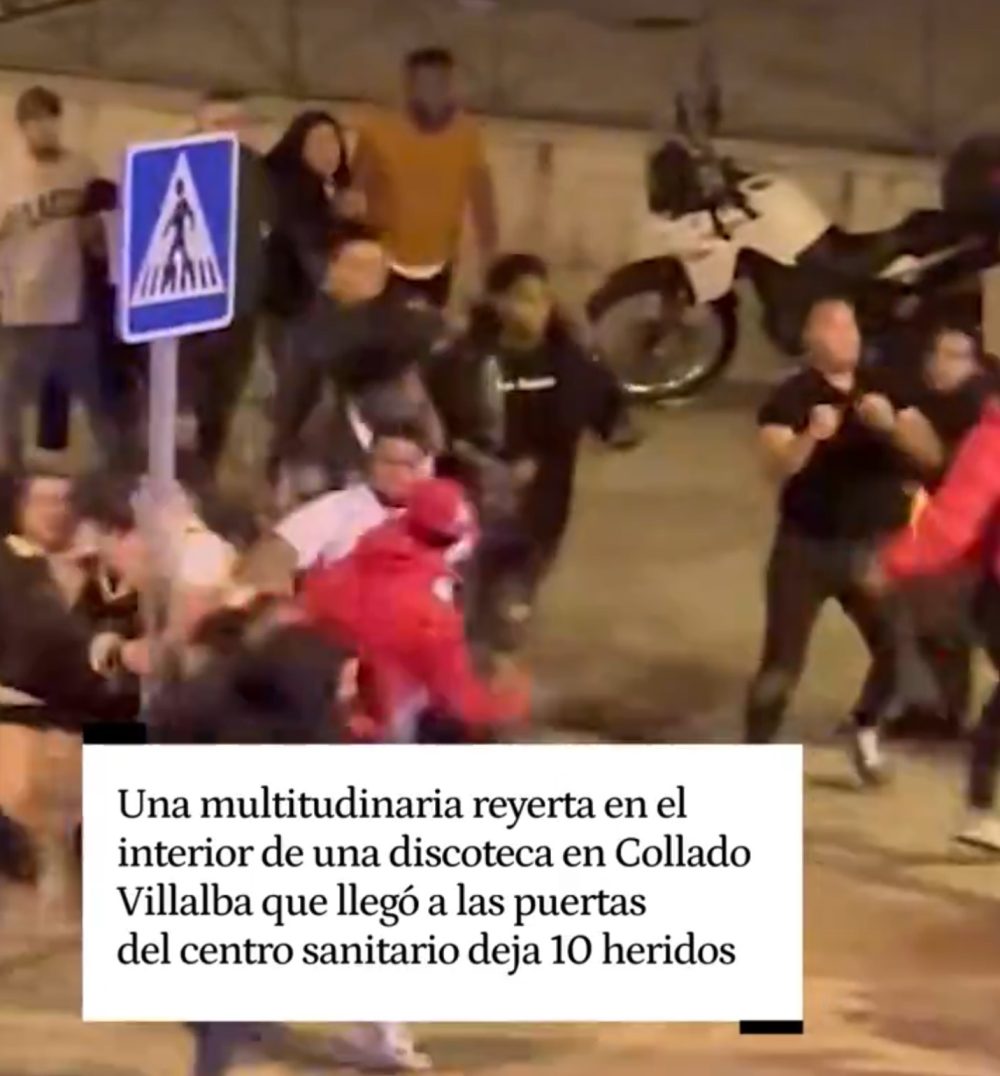 Una vioIenta reyerta que empezó por diferencias en la música termina con varios heridos en Collado Villalba, Madrid