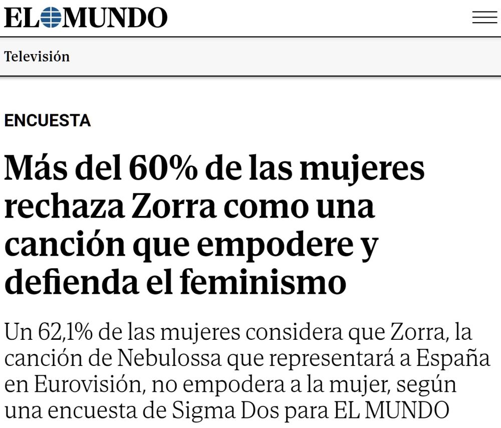 El 60% de las mujeres rechaza la canción que nos representará en Eurovisión