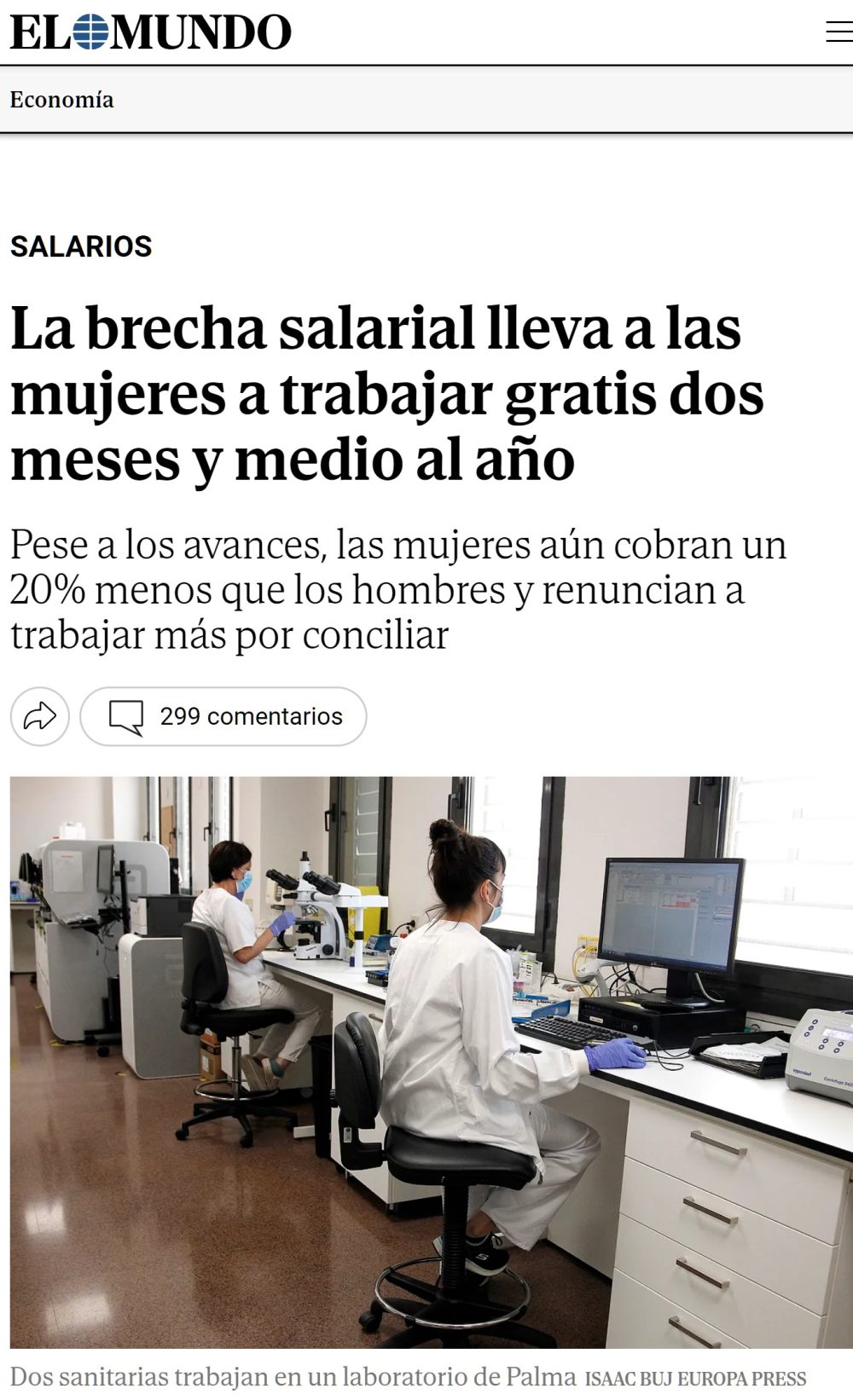 El lloro femenino del día