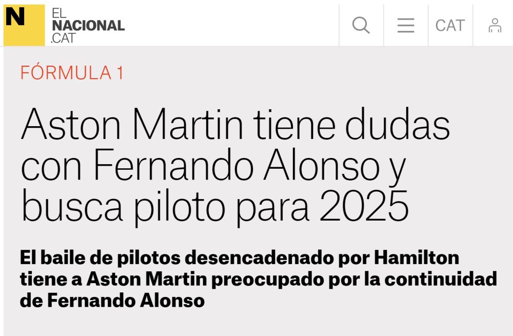 Tras la marcha de Hamilton a Ferrari en 2025, queda una vacante en Mercedes y como siempre... Alonso está en la quiniela