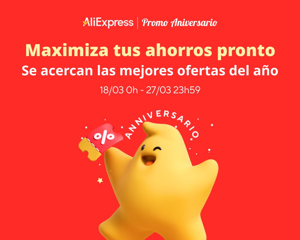Mañana da comienzo el aniversario de AliExpress con turbodescuentos de hasta el 70%