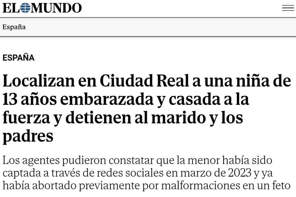 Menor de 13 años casada a la fuerza... lo típico.