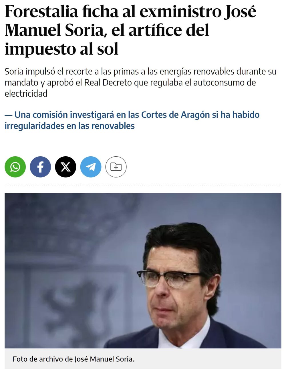 Imaginad a un político al que se le ocurre la maravillosa idea, pensando en sus votantes, de ponerle un impuesto al sol para penalizar el autoconsumo...