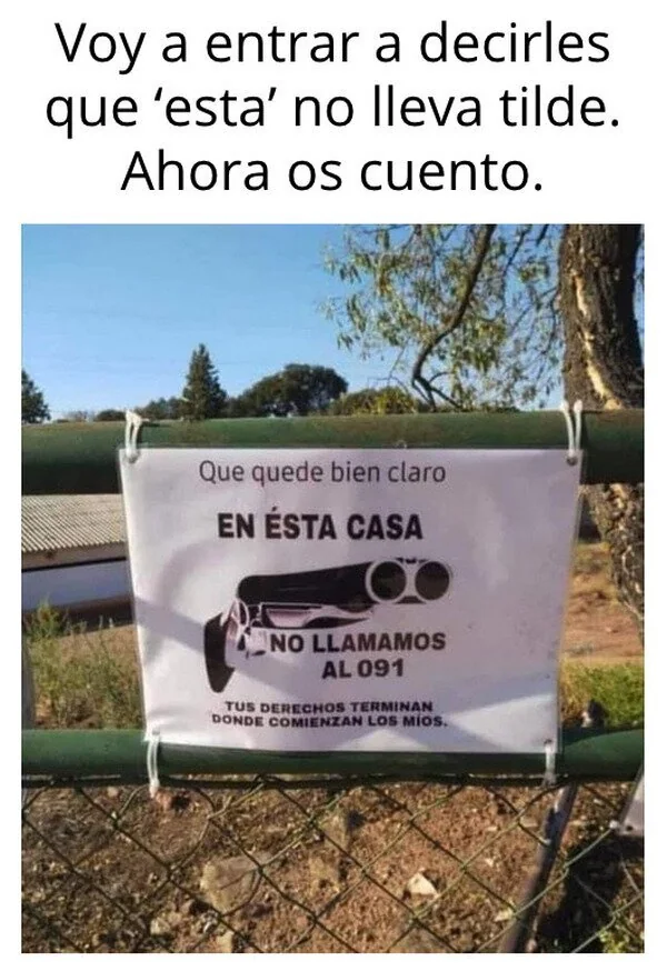 Vecinos colegas que no son traidores, porque avisan.