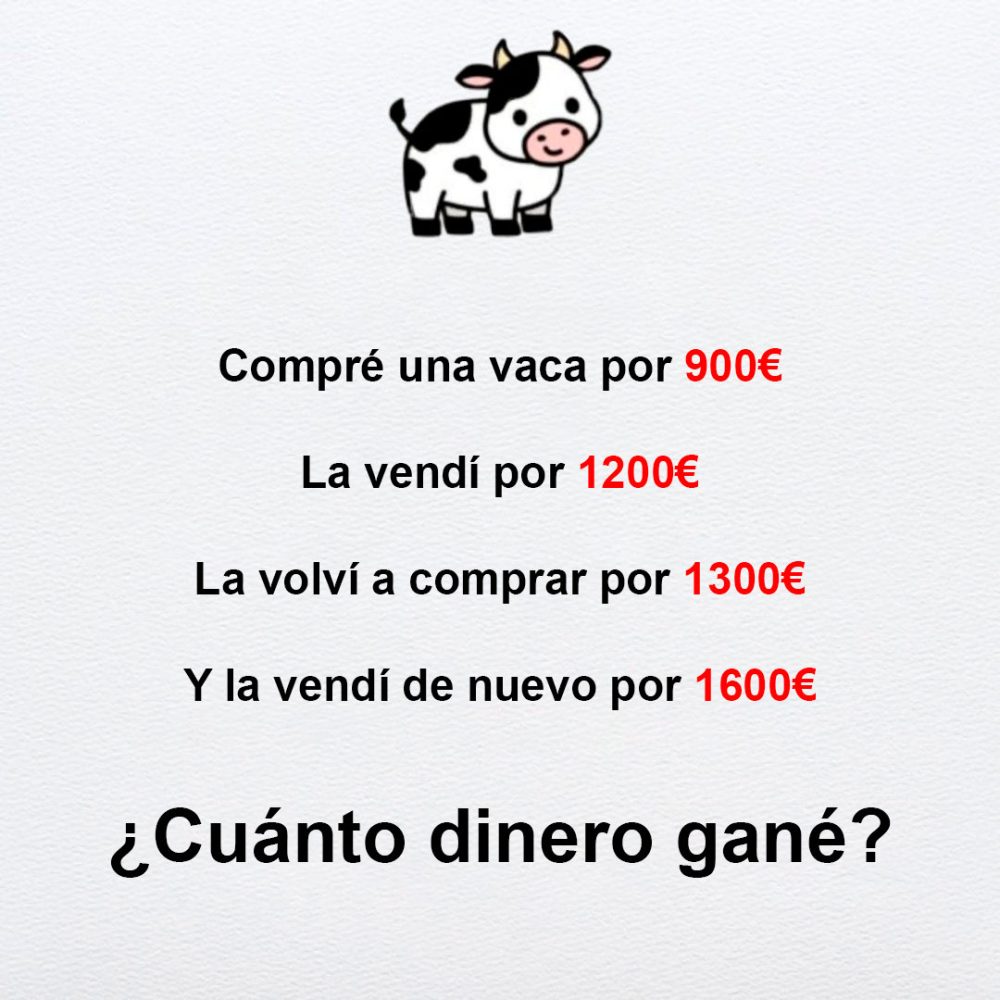 He visto este "acertijo" en Twitter y la gente se debate entre 2 resultados