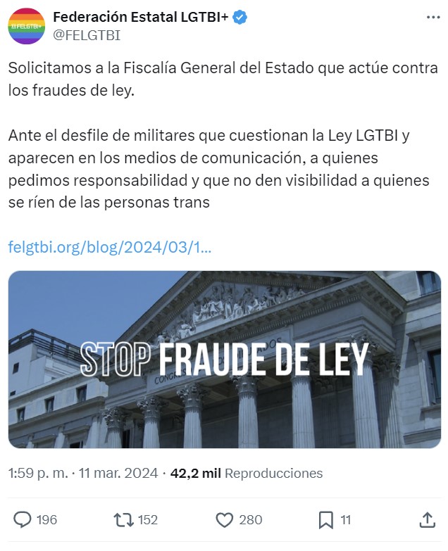 Continúa la guerra entre los trans y los "trans".