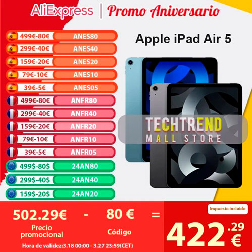 Aniversario de AliExpress: MEJORES OFERTAS