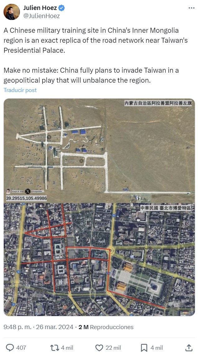 ¿Se está preparando China para invadir Taiwan?