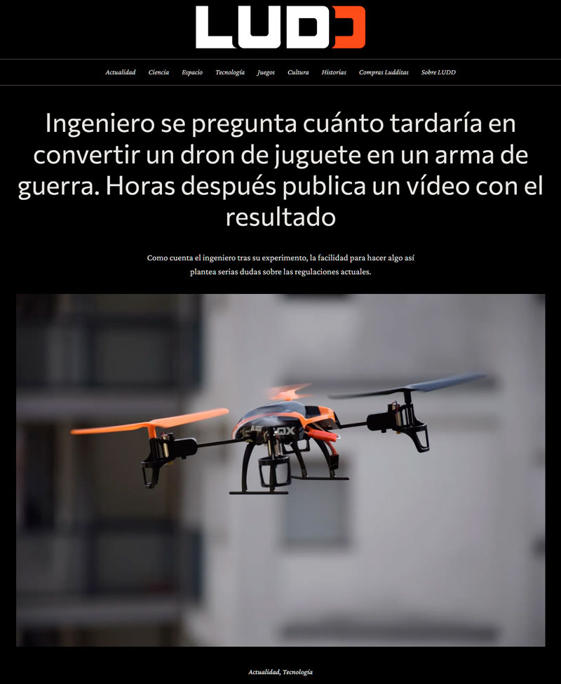 La rebelión de las máquinas: así de fácil se puede convertir un dron en un aparato mortífero