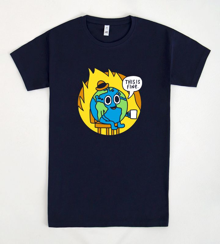 La camiseta de la semana: The world is fine.
