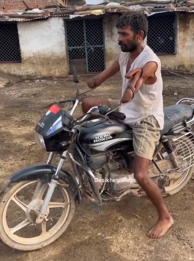 Mira mamá ¡Sin manos!