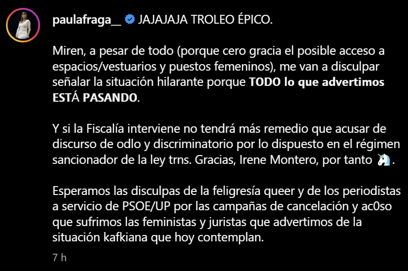 Continúa la guerra entre los trans y los "trans".