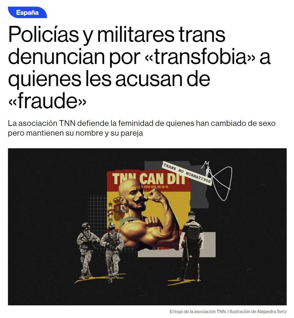 Policías y militares trans crean una asociación para denunciar a todos los  que cuestionan su transición