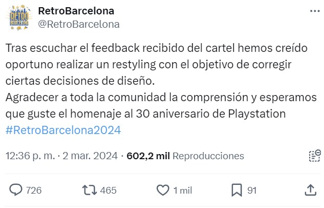 Los tentáculos femitalibanes llegan hasta el cartel de RetroBarcelona 2024