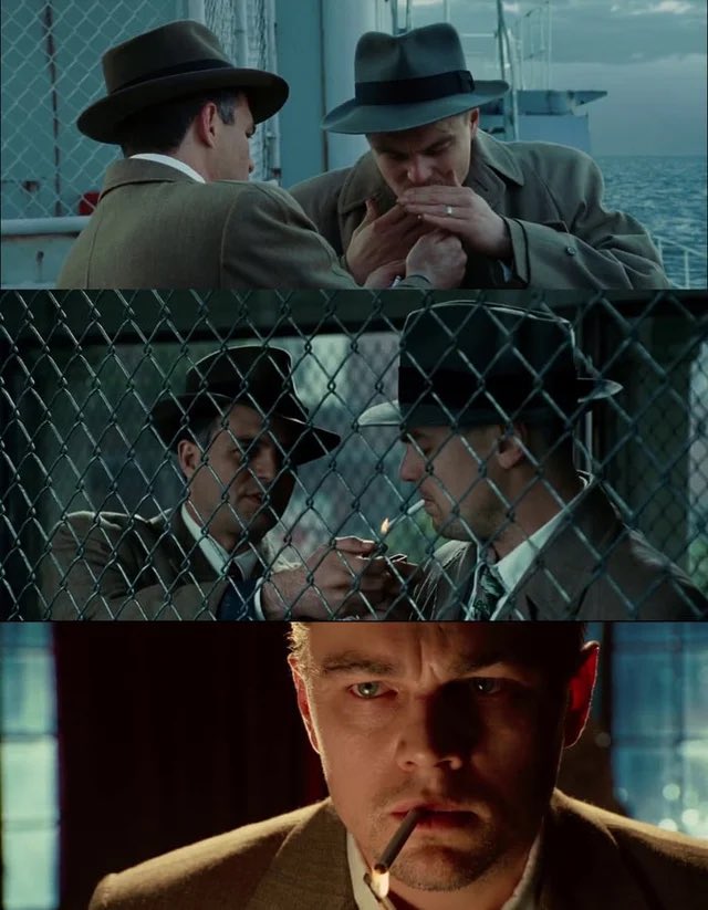 En 'Shutter Island' (2010), cada vez que Leonardo fuma en la película, alguien le enciende los cigarros.