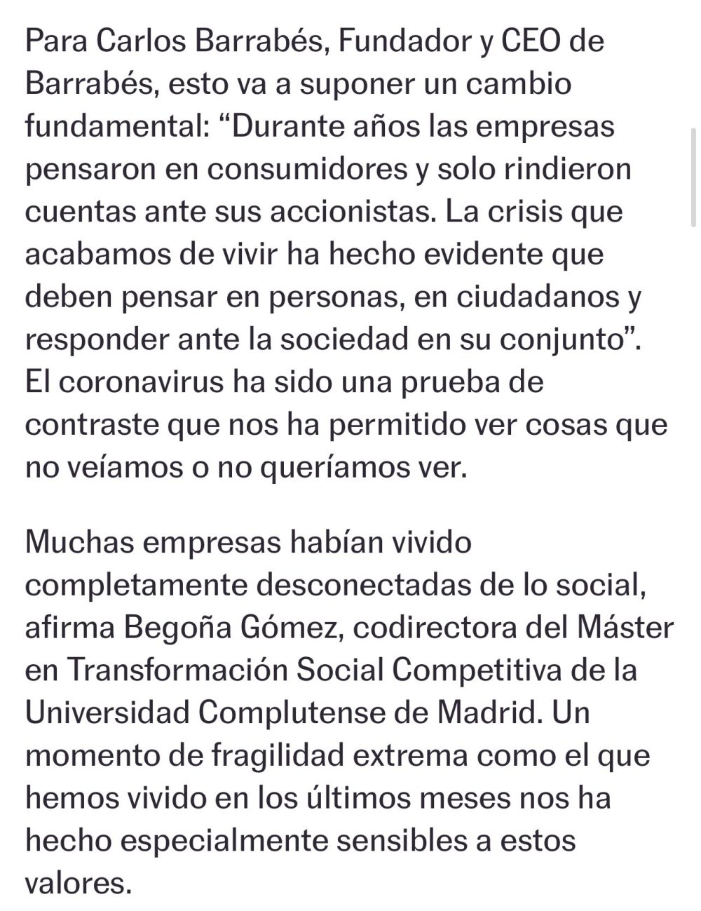 El diario El País ha borrado un reportaje que relacionaba a Carlos Barrabés y Begoña Gómez.