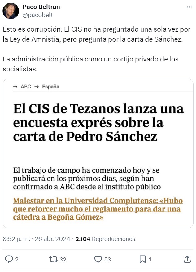 Las sorprendentes preguntas que hizo el CIS el Viernes