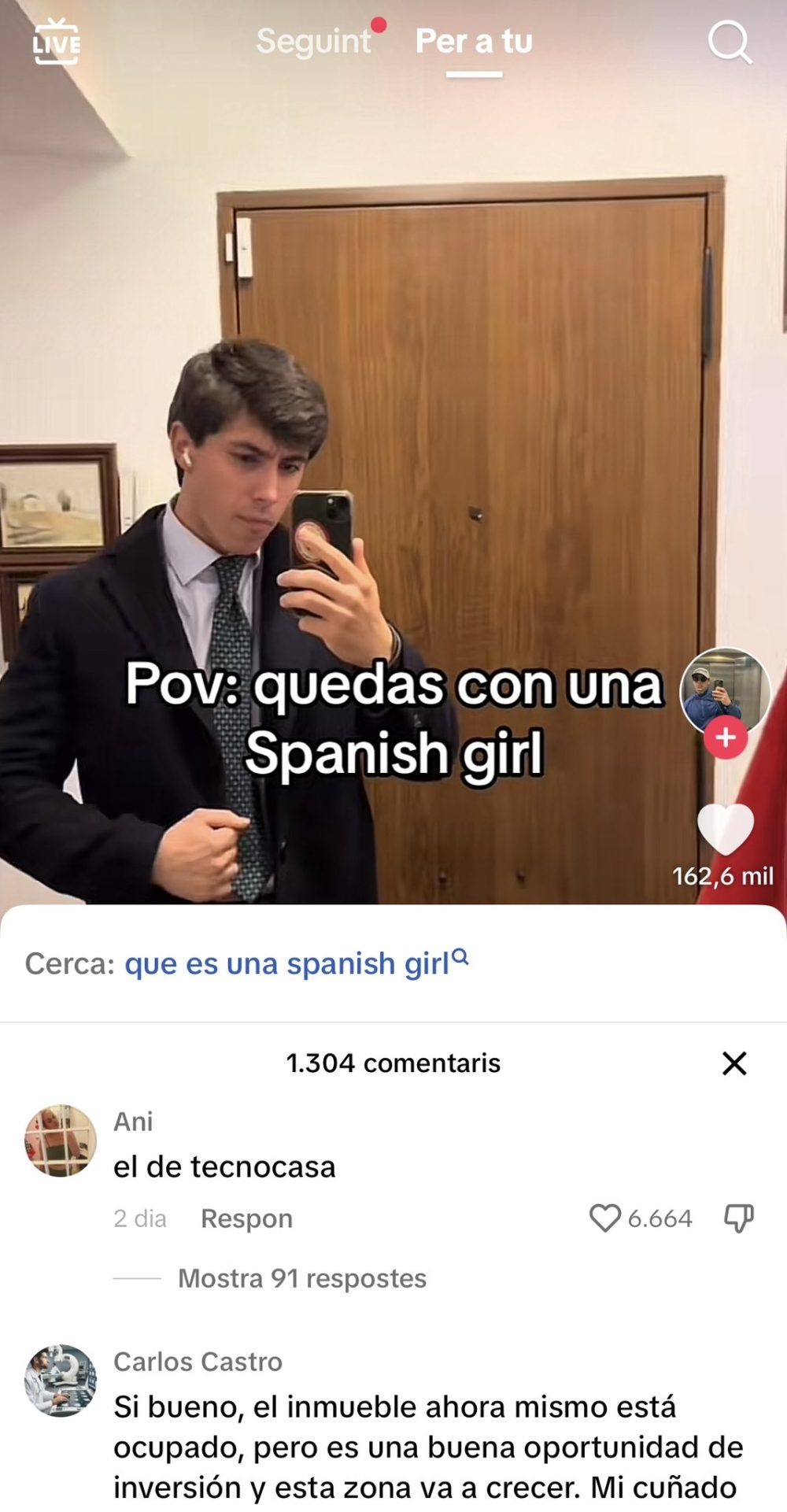 "POV: Quedas con una spanish girl"