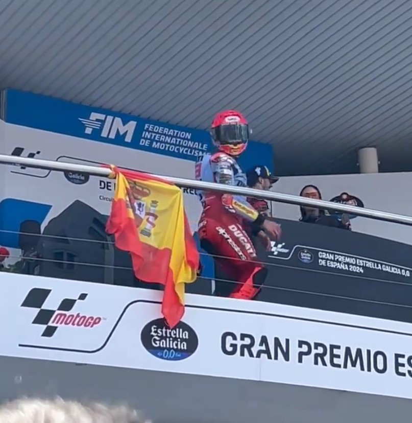 Así ha celebrado Marc Márquez su segundo puesto en Jerez