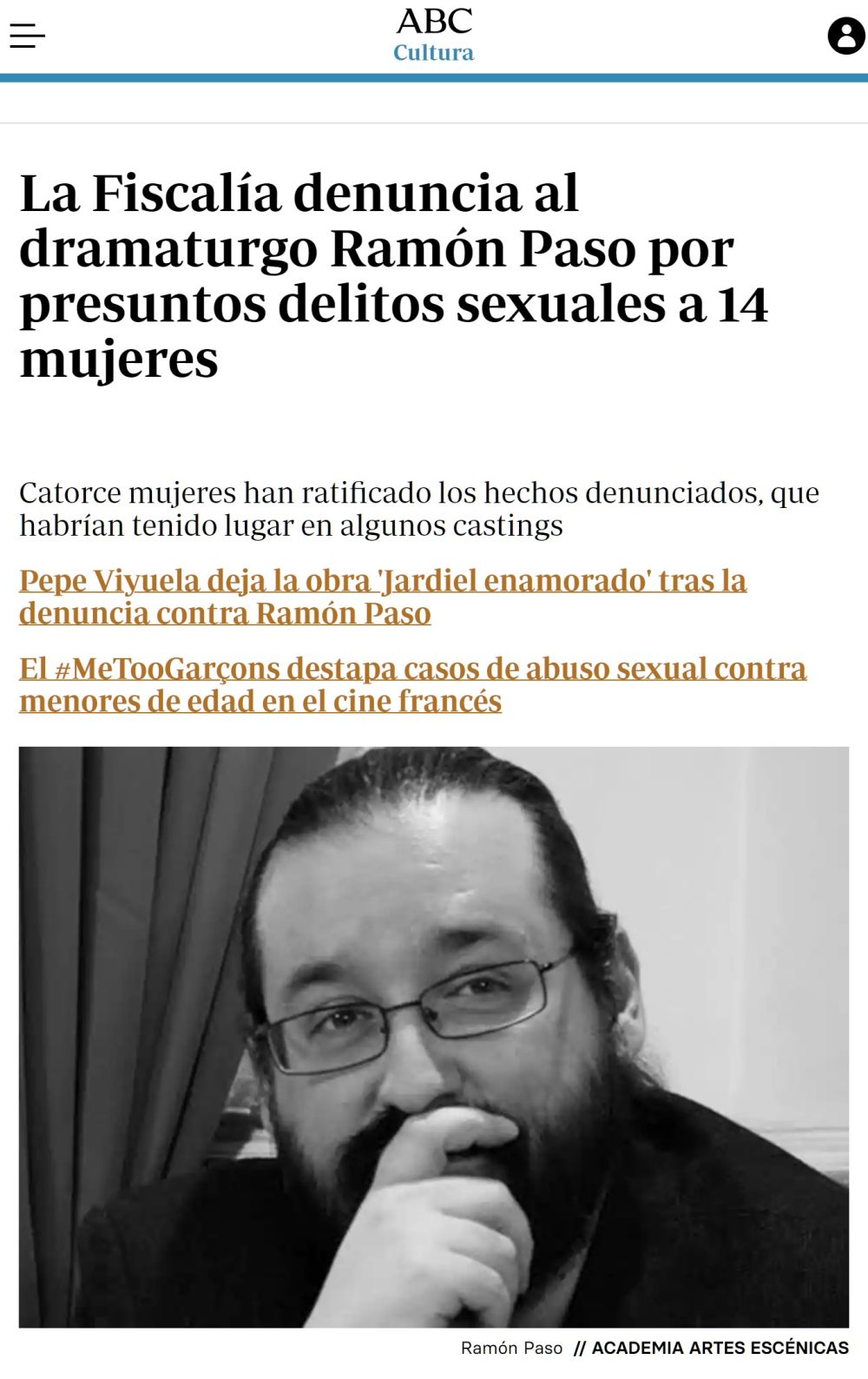 14 mujeres han afirmado haber sido víctimas de abusos sеxuales por parte de Ramón Paso.