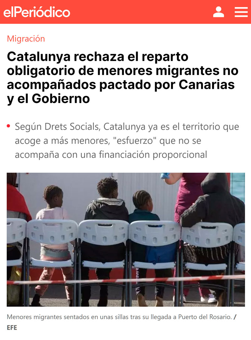 En Cataluña empiezan a coquetear con los postulados de VOX sobre la inmigración ilegal.