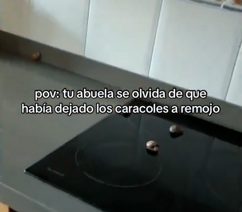 Liadica en casa de la abuela.