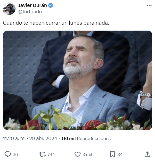 ¿Qué pensará el bueno de Felipe?