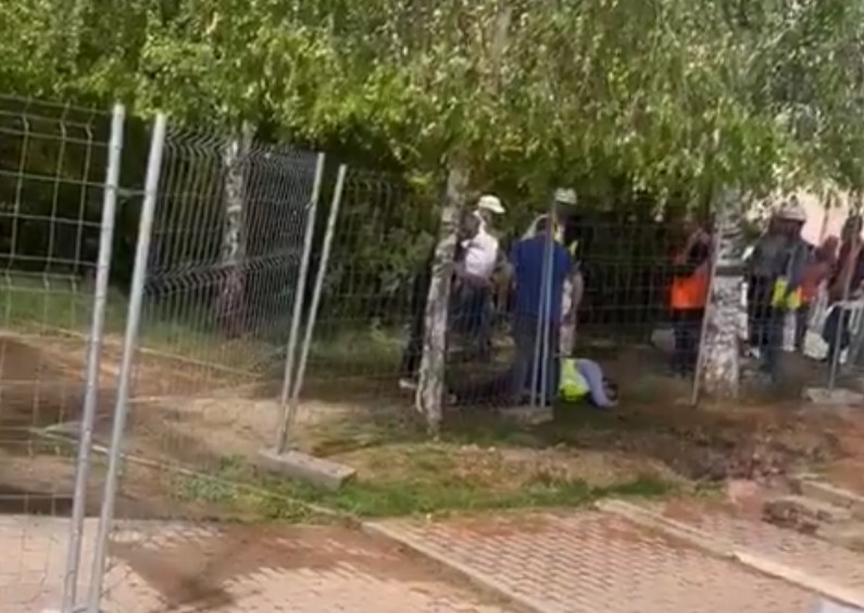 Cuando Oscar Puente se rompió el cuadriceps visitando una obra.