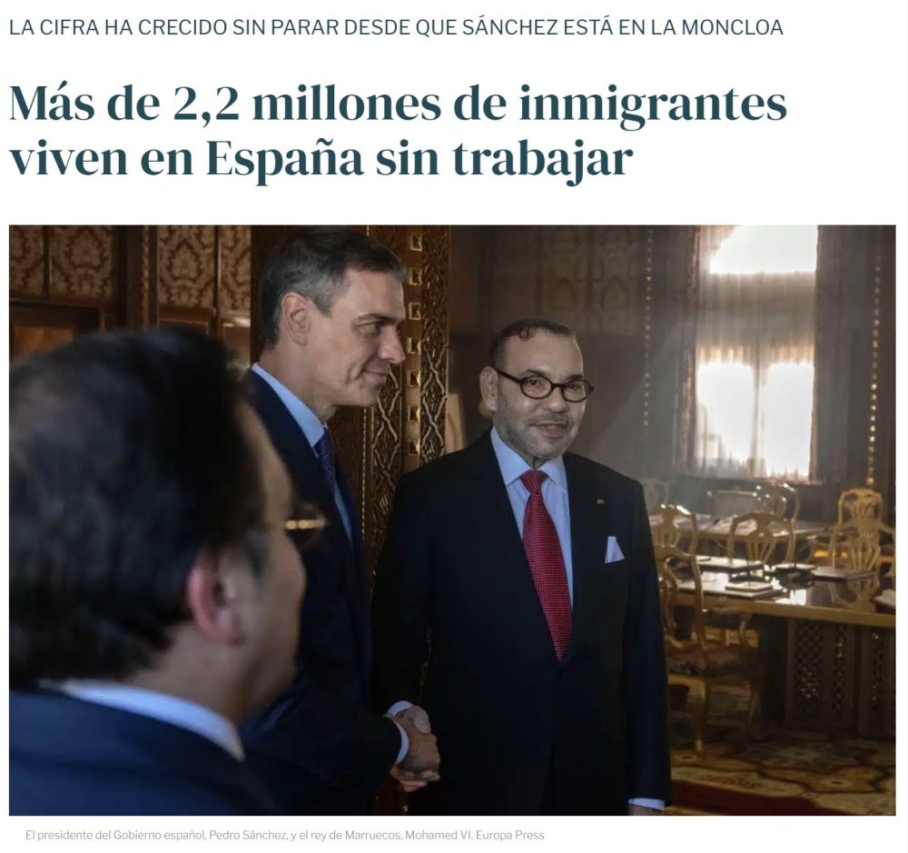 Más de 2,2 millones de inmigrantes viven en España sin trabajar. 500.000 más que en 2018