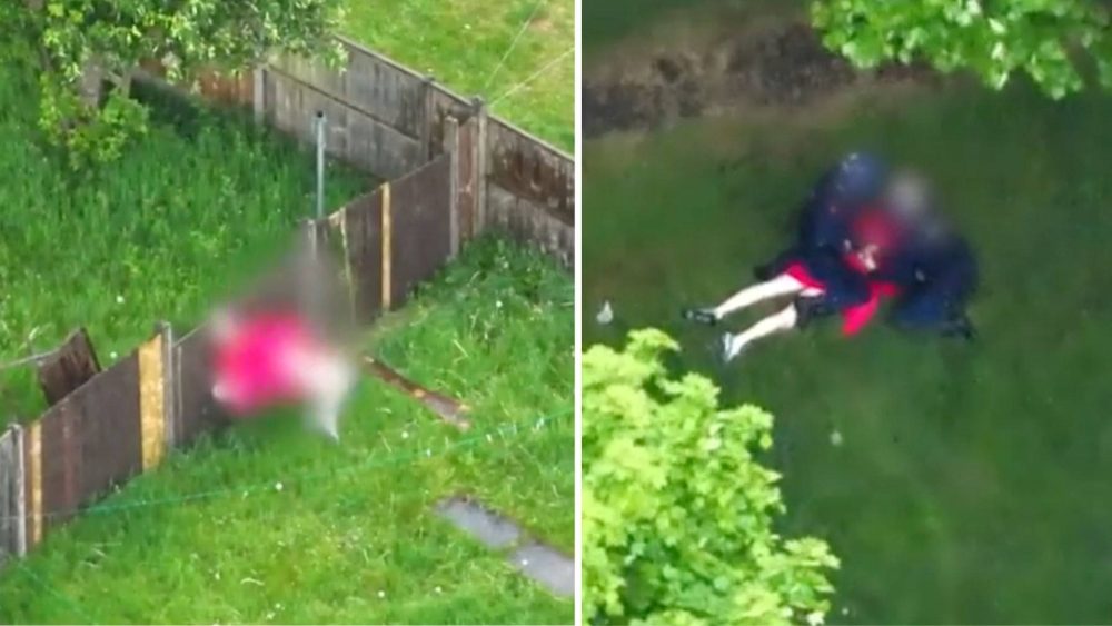 Sospechoso por tráfico de drojas huye desesperadamente de la policía (Manchester)