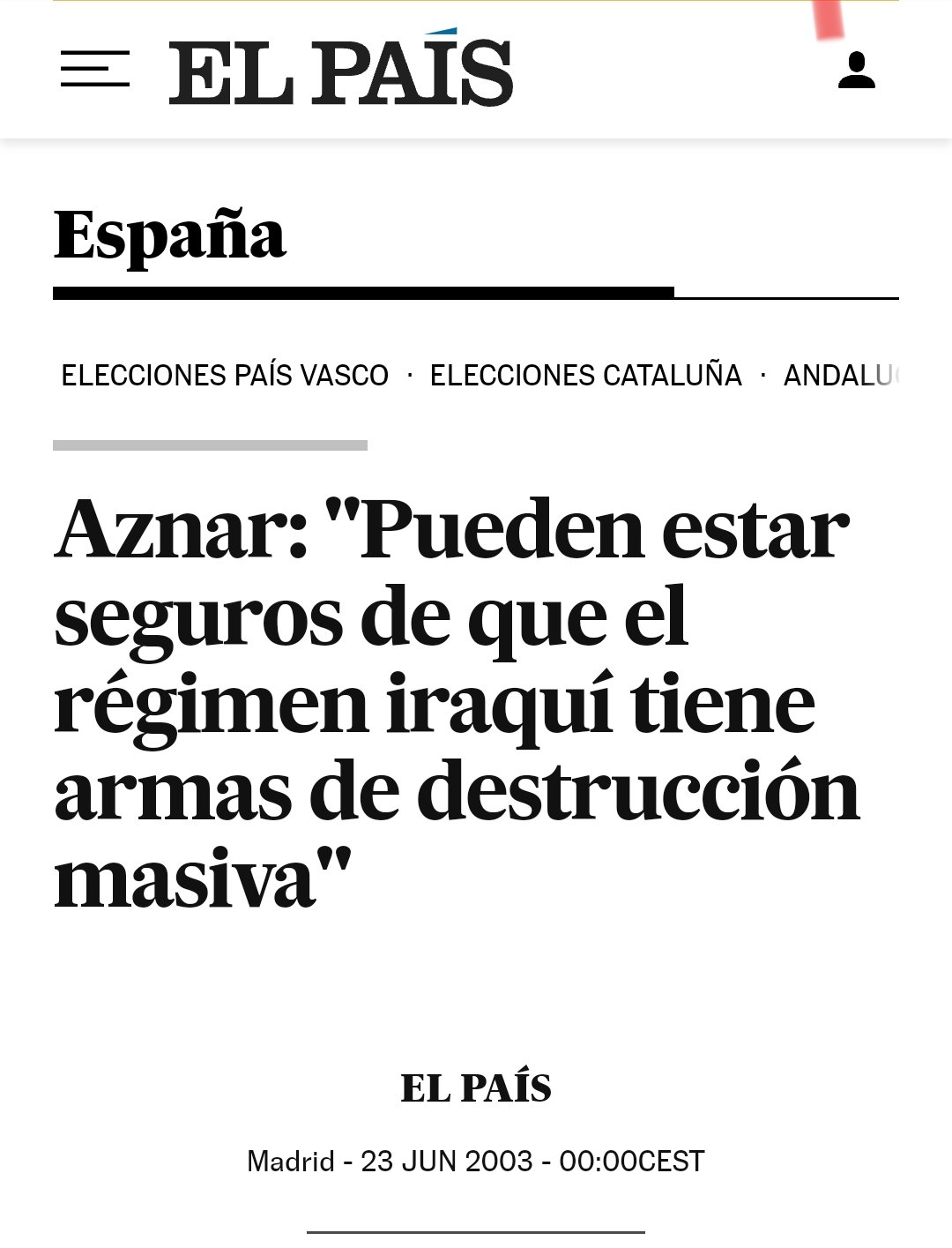Aznar, sobre Pedro Sánchez: "Hace falta ser un gran farsante para engañar y mentir a todo un país".
