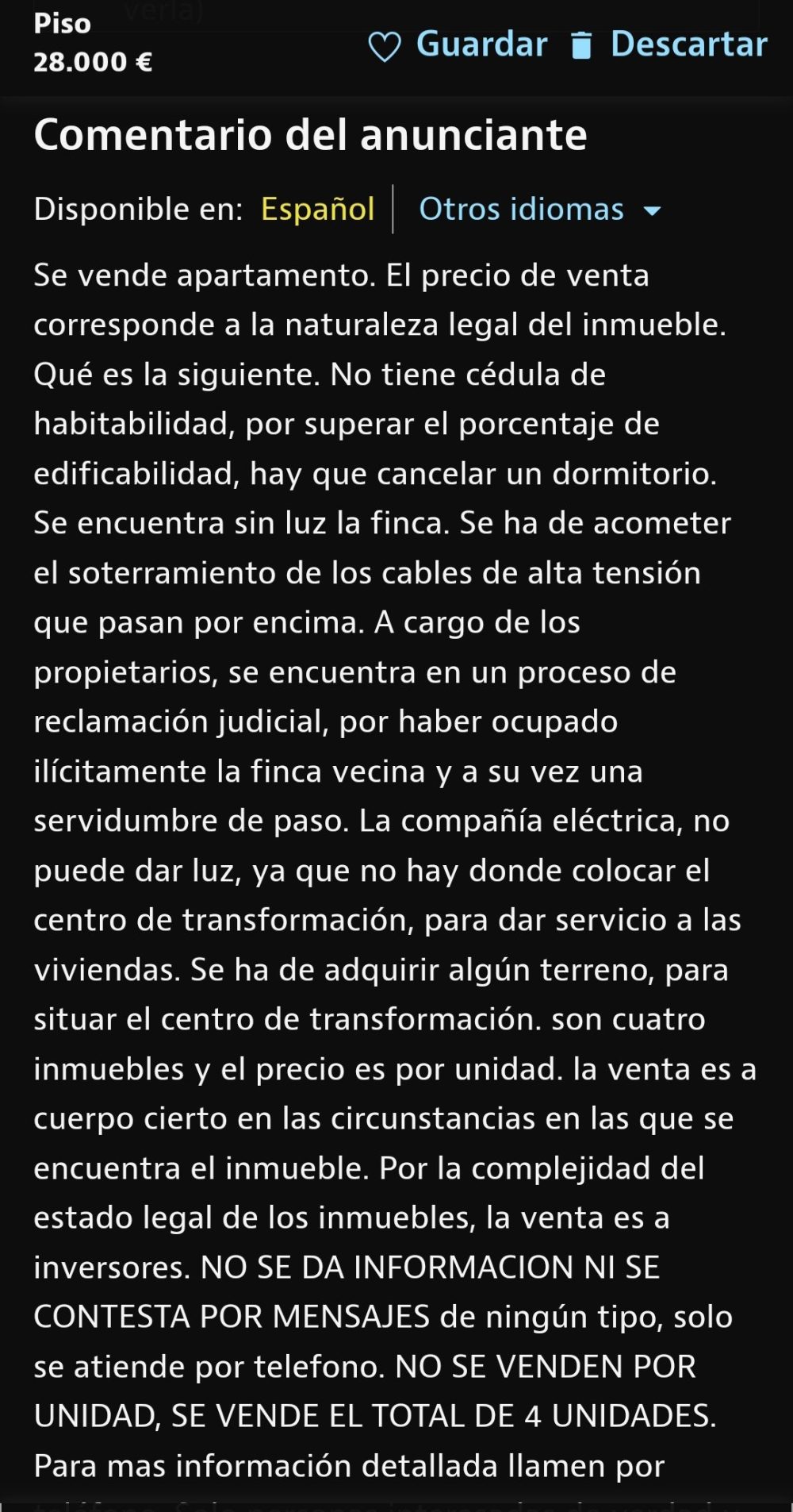 Si alguien quiere comprar un catálogo completito de delitos urbanísticos, en idealista tienen uno.